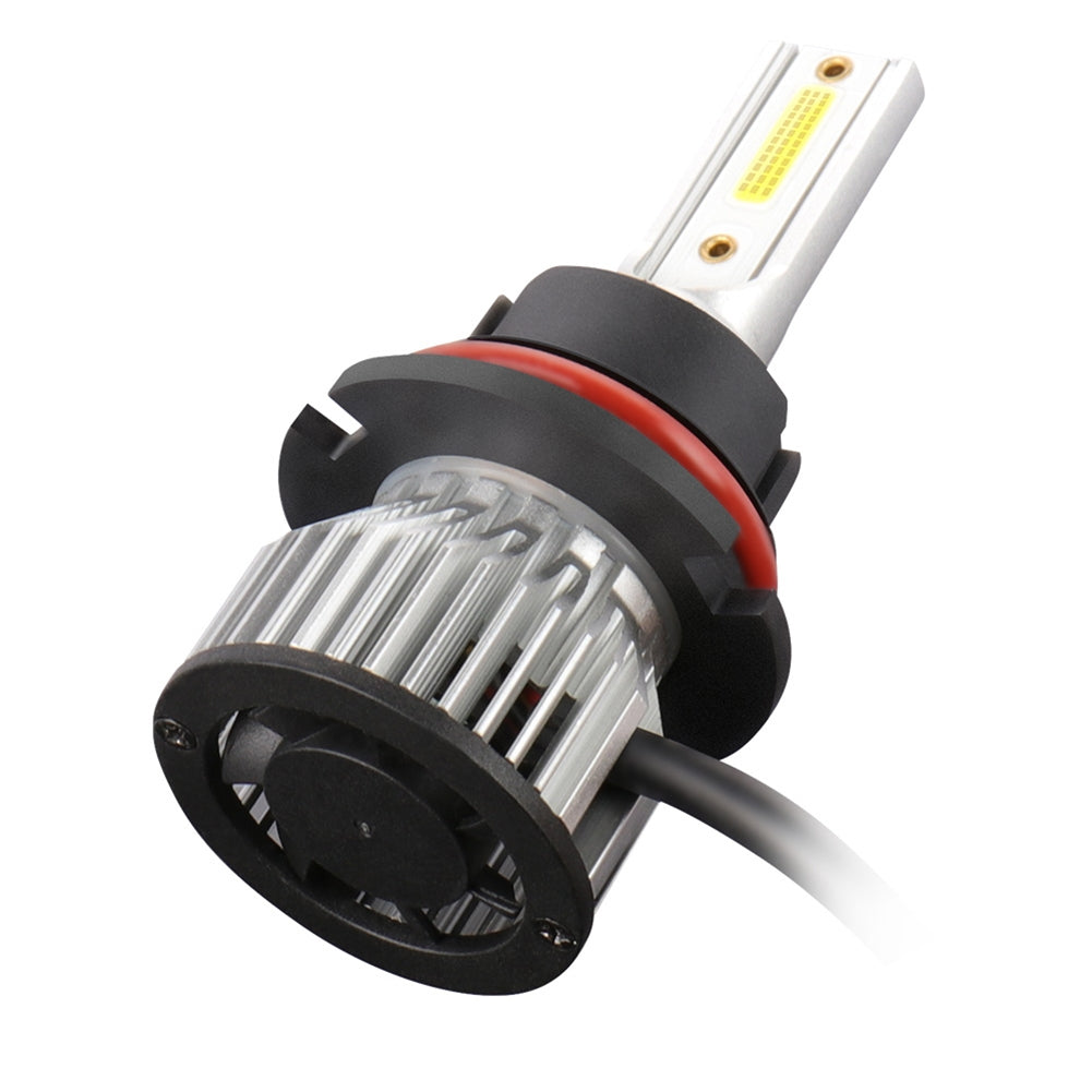 1 Pair Aluminum Car Led Headlight Ip68 Waterproof 6000k High-brightness Motorcycle Lamp 9007/HB5