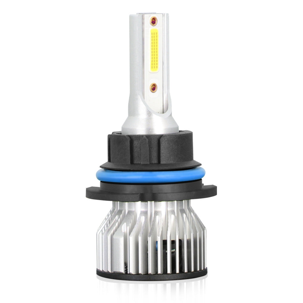 1 Pair Aluminum Car Led Headlight Ip68 Waterproof 6000k High-brightness Motorcycle Lamp 9004/HB1