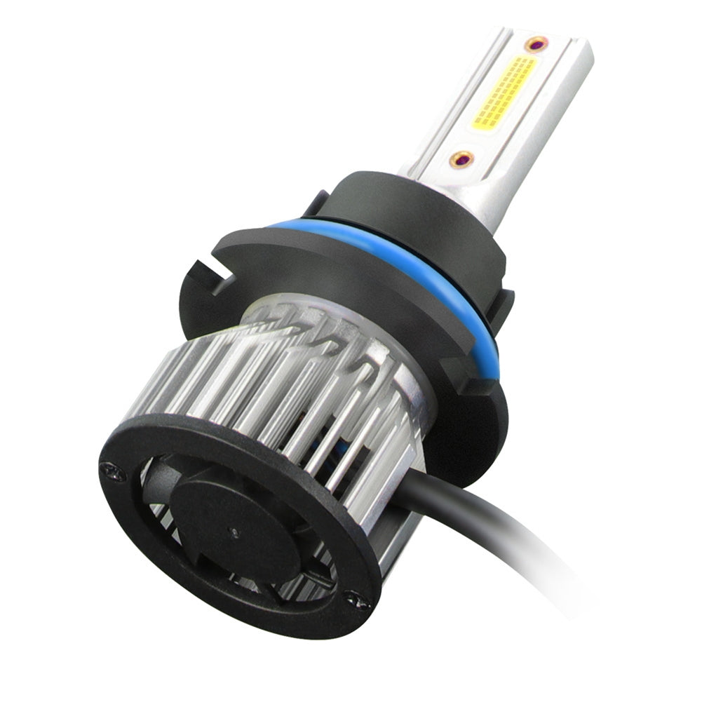 1 Pair Aluminum Car Led Headlight Ip68 Waterproof 6000k High-brightness Motorcycle Lamp 9004/HB1
