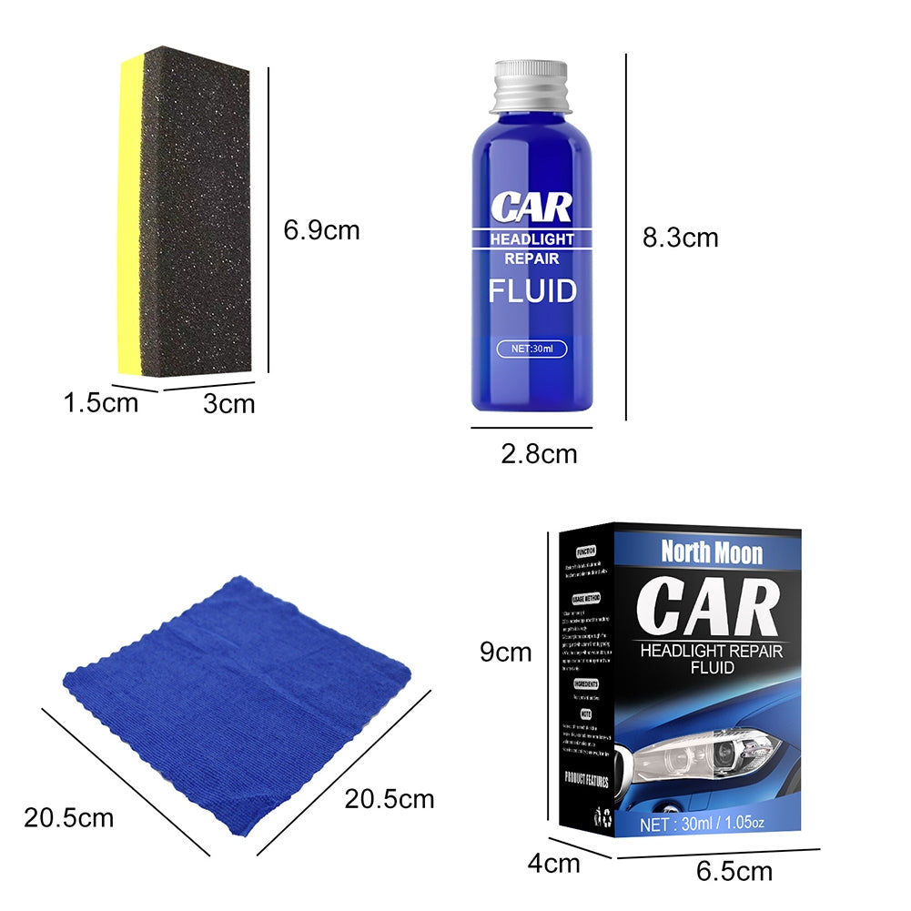 Resin Headlight Repairing Agent Set Anti-scratch Plating Polishing ishment Fluid blue