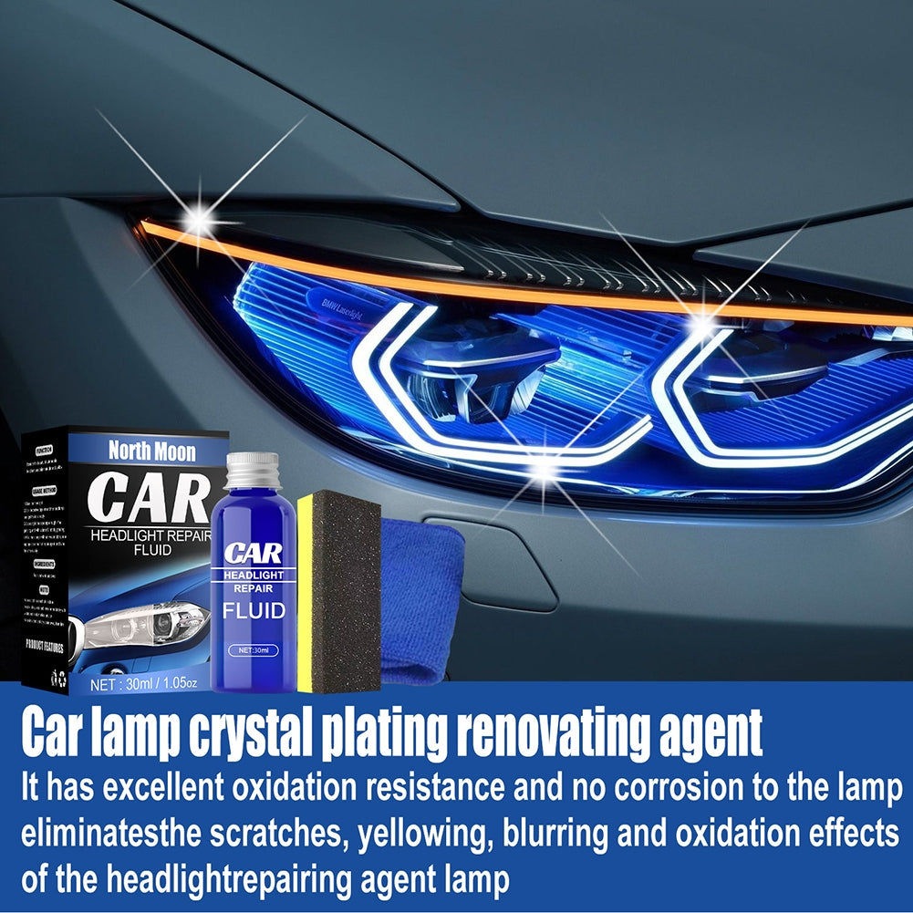 Resin Headlight Repairing Agent Set Anti-scratch Plating Polishing ishment Fluid blue