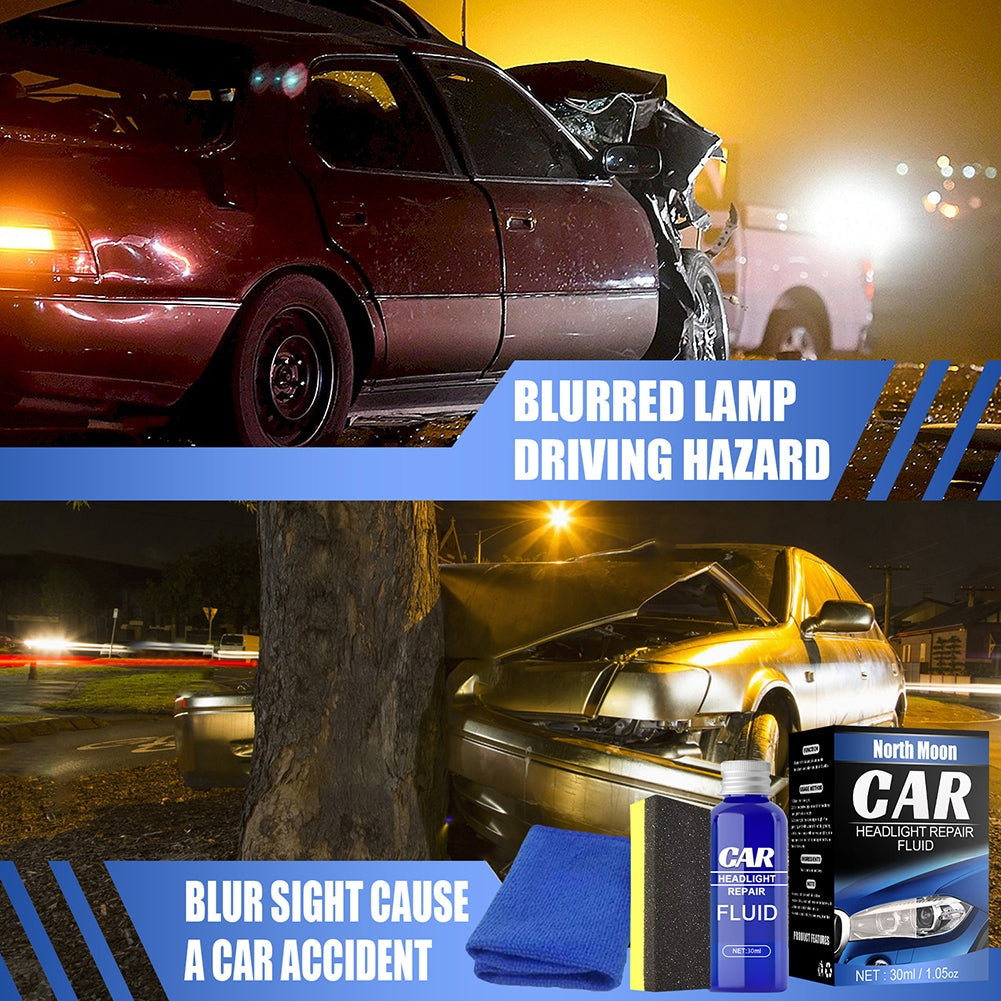 Resin Headlight Repairing Agent Set Anti-scratch Plating Polishing ishment Fluid blue