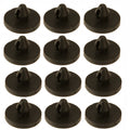 US 12 Pcs Brake Switch Stopper Brake Pedal Pad Brake Lights Switch Limiter 90541-06036 Car Accessories black