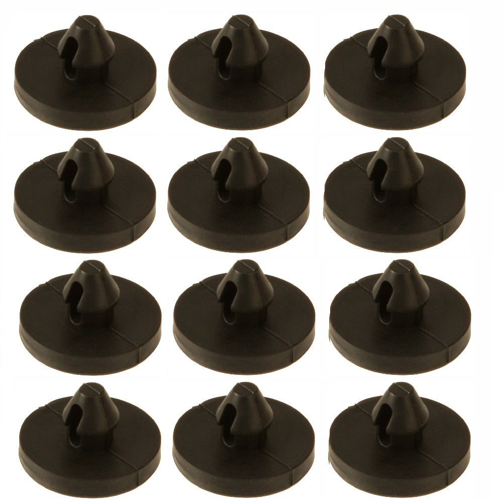 US 12 Pcs Brake Switch Stopper Brake Pedal Pad Brake Lights Switch Limiter 90541-06036 Car Accessories black