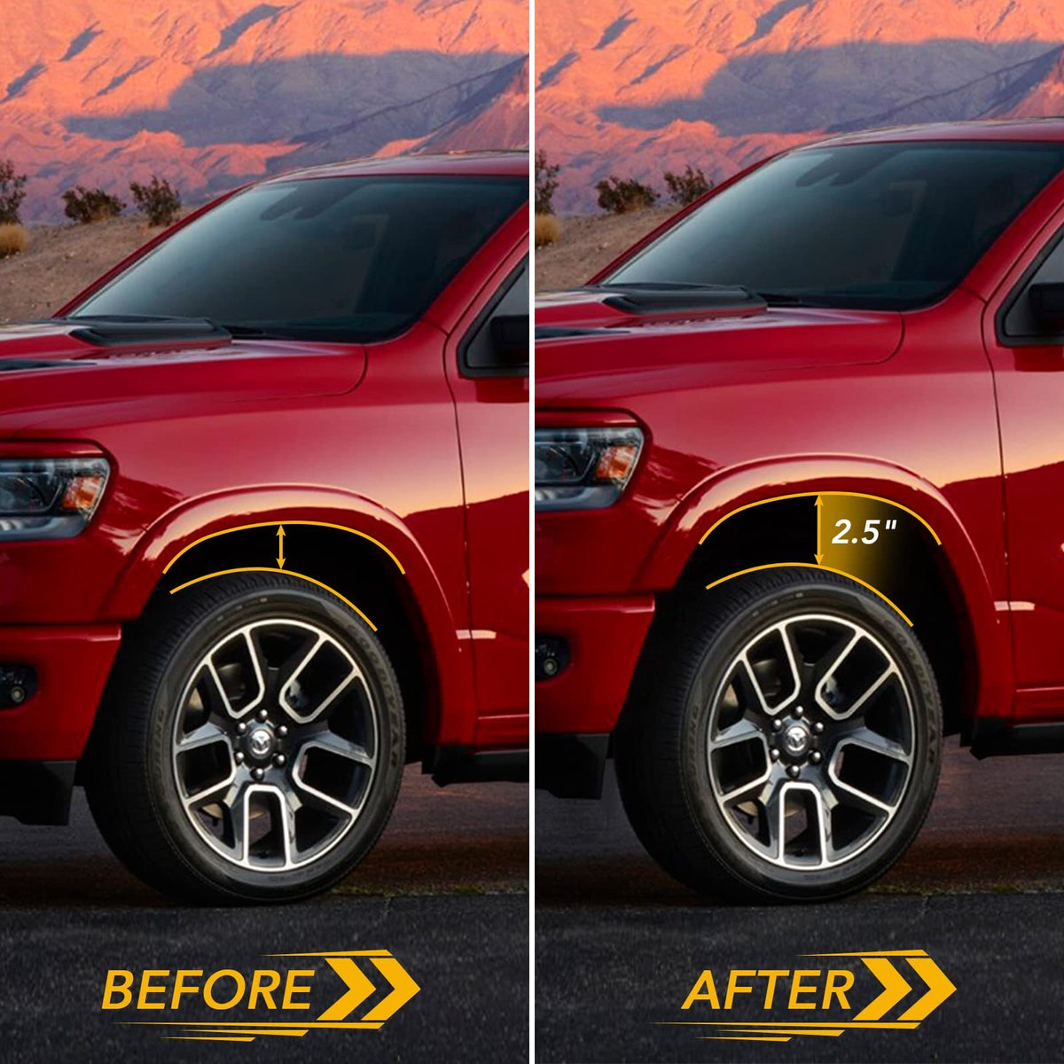 US CHEINAUTO Tacoma Leveling Lift Kits 1.5 Inch Front Strut Spacer Suspension Lift Kit Lift Spacers for 2005-2021 Toyota Tacoma