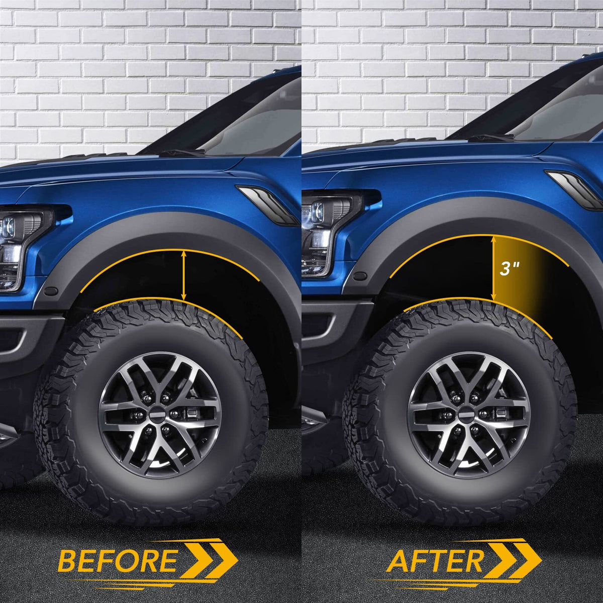 US CHEINAUTO 3 Inch F150 Leveling Lift Kits 3 Inch Front Strut Spacer Suspension Lift Kit Lift Spacers