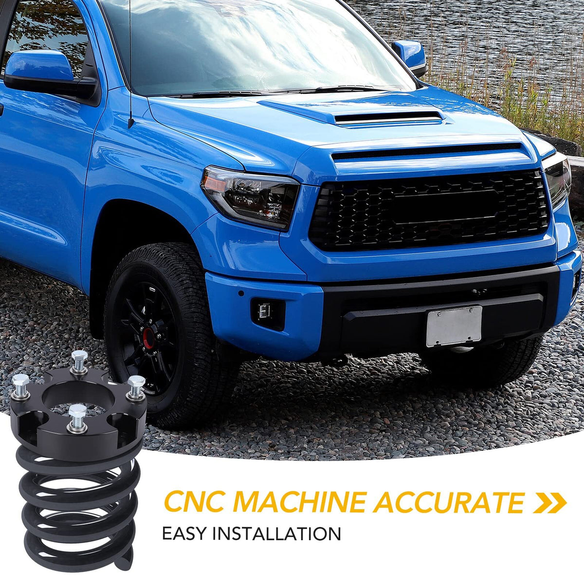 US GARVEE Leveling Lift Kits 2 Inch Strut Spacer Suspension Lift Kit for 2007-2021 TUNDRA 2WD 4WD