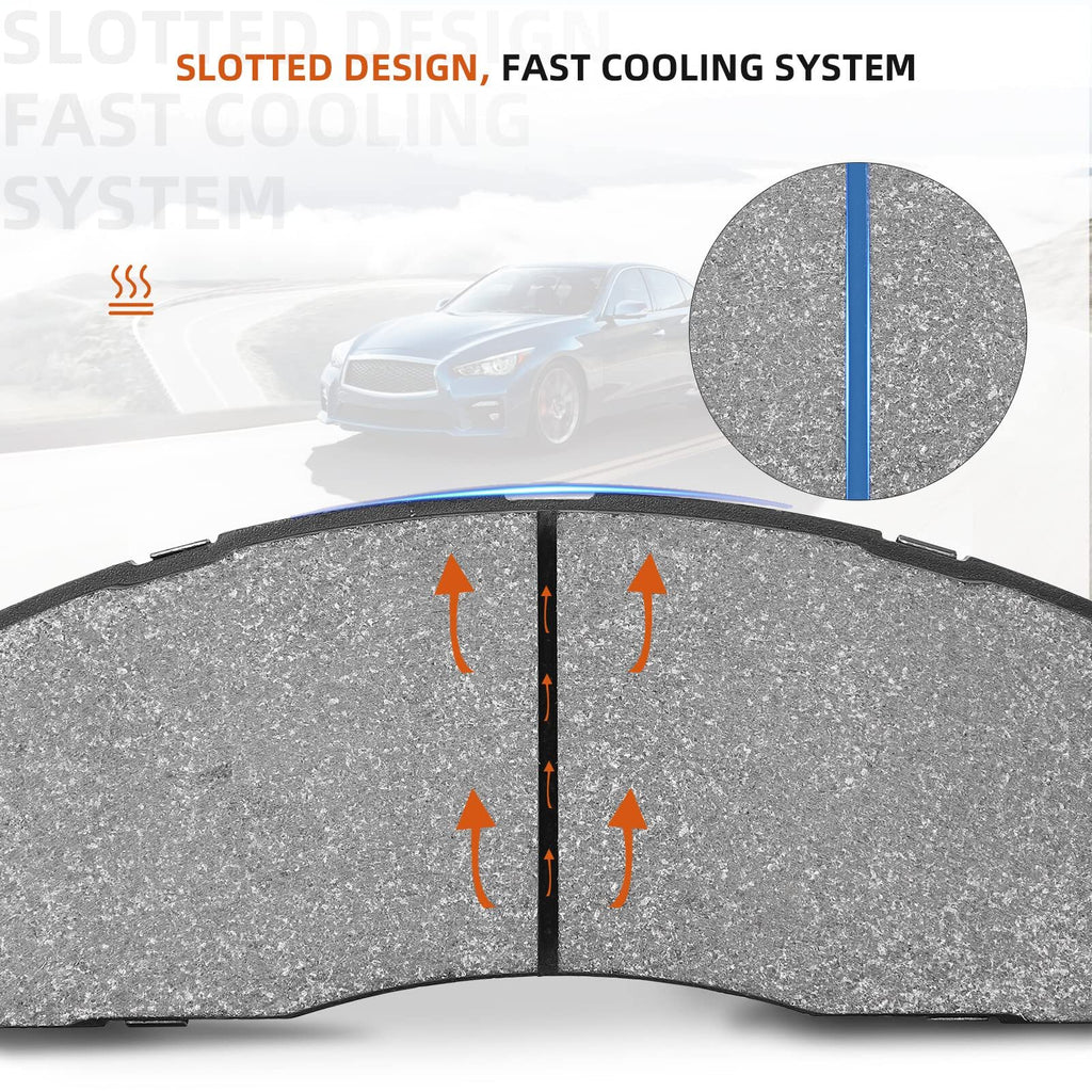 US MERXENG Premium Ceramic Disc Rear Brake Pads For 2004-2005 Century