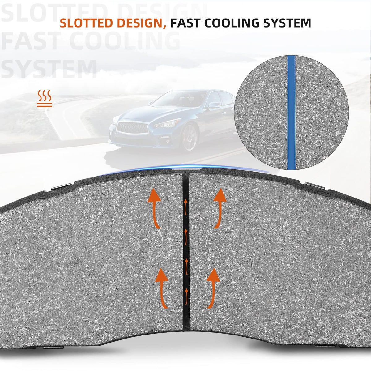 US MERXENG Premium Ceramic Disc Rear Brake Pads For 2004-2005 Century