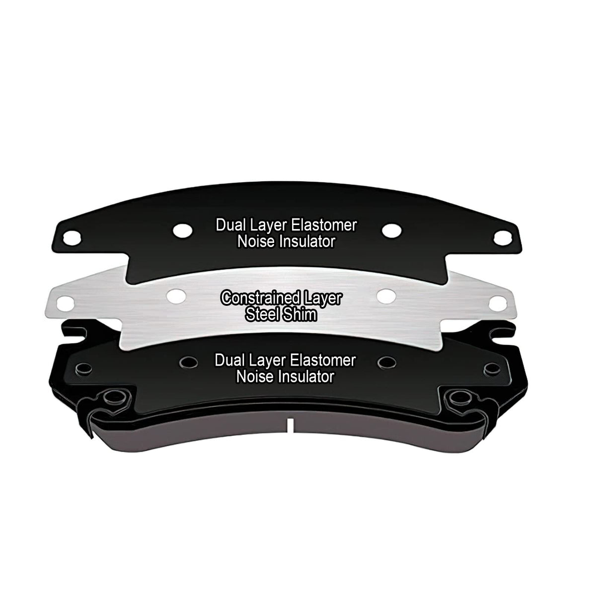 US MERXENG Premium Ceramic Disc Rear Brake Pads For 2004-2005 Century