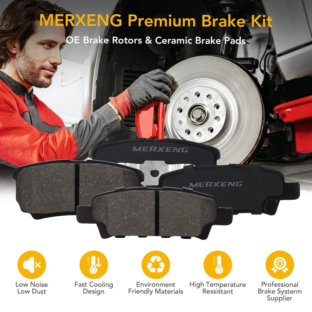 US MERXENG Premium Ceramic Disc Rear Brake Pads For 2007-2010 Sebring