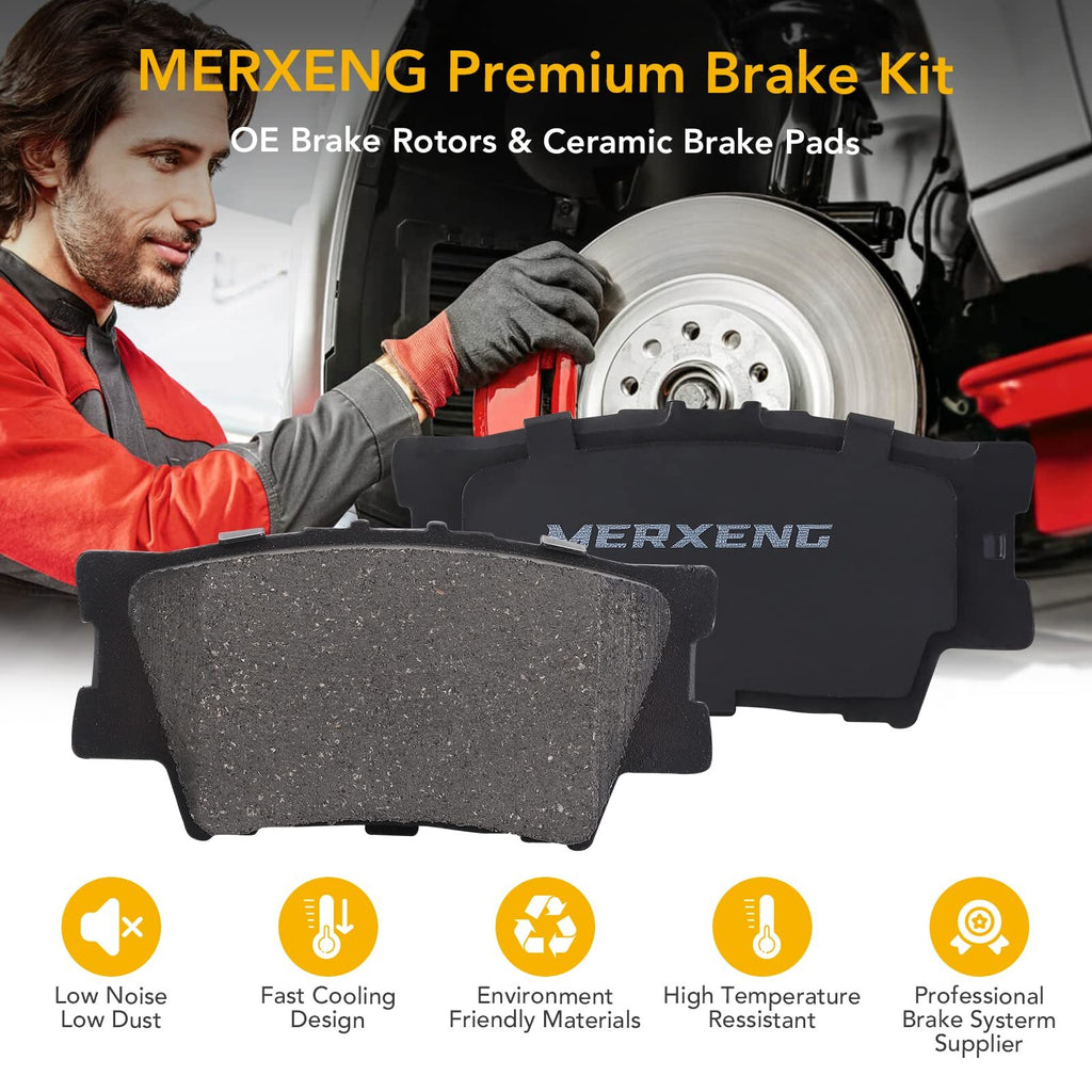 US GARVEE Premium Ceramic Disc Rear Brake Pads For 2006-2018 RAV4