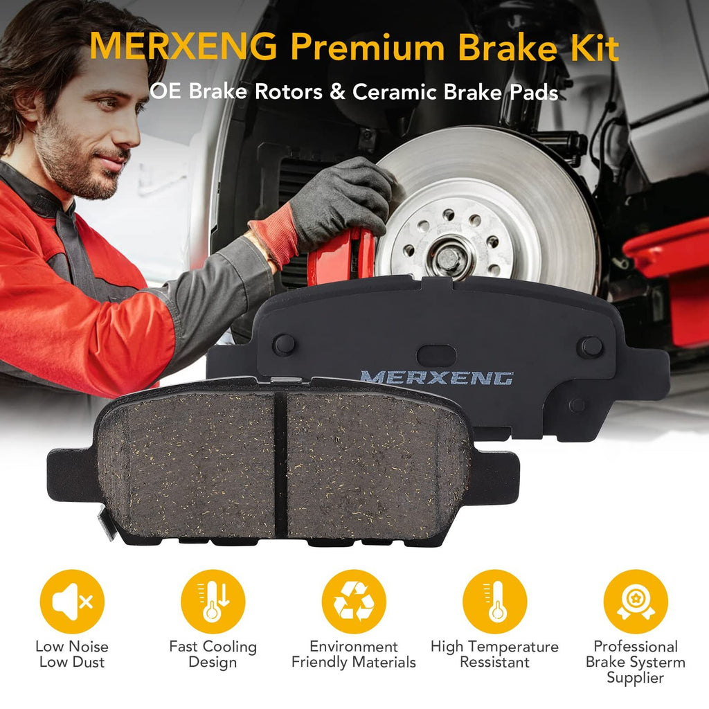 US MERXENG Premium Ceramic Disc Rear Brake Pads For 2002-2020 Altima