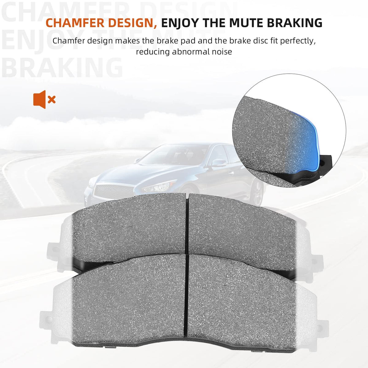 US MERXENG Premium Ceramic Disc Rear Brake Pads For 2002-2020 Altima