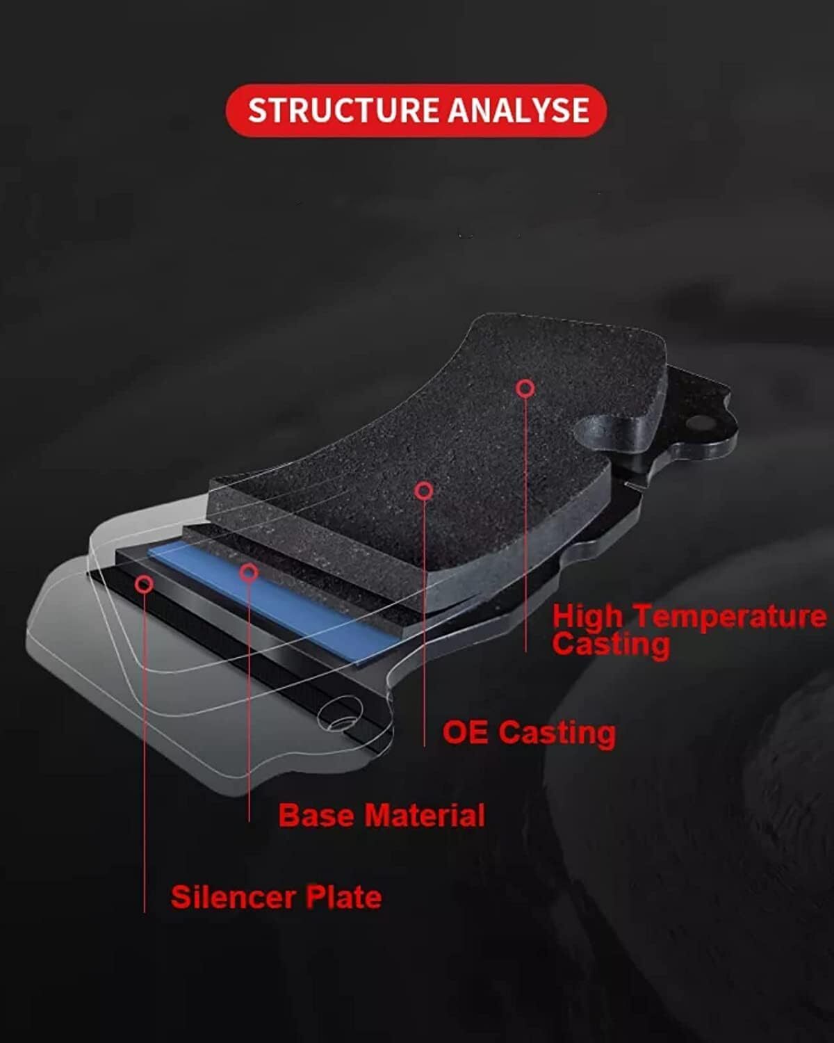 US GARVEE 4Pcs Premium Ceramic Front Disc Brake Pads Compatible RX450h NX300h IS350