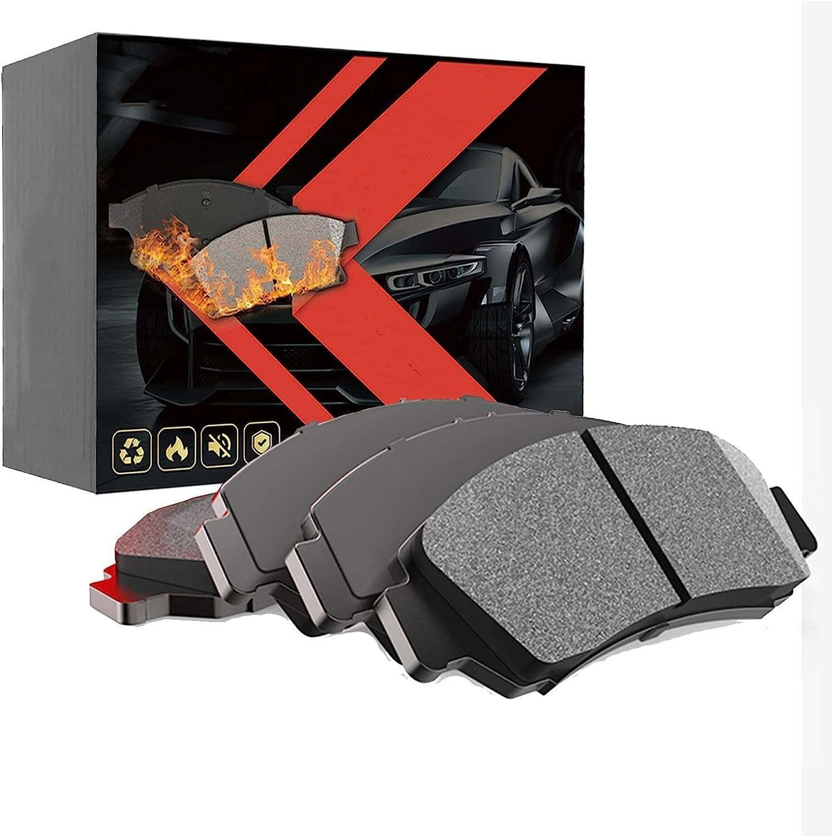 US GARVEE 4Pcs Premium Ceramic Front Disc Brake Pads Compatible RX450h NX300h IS350