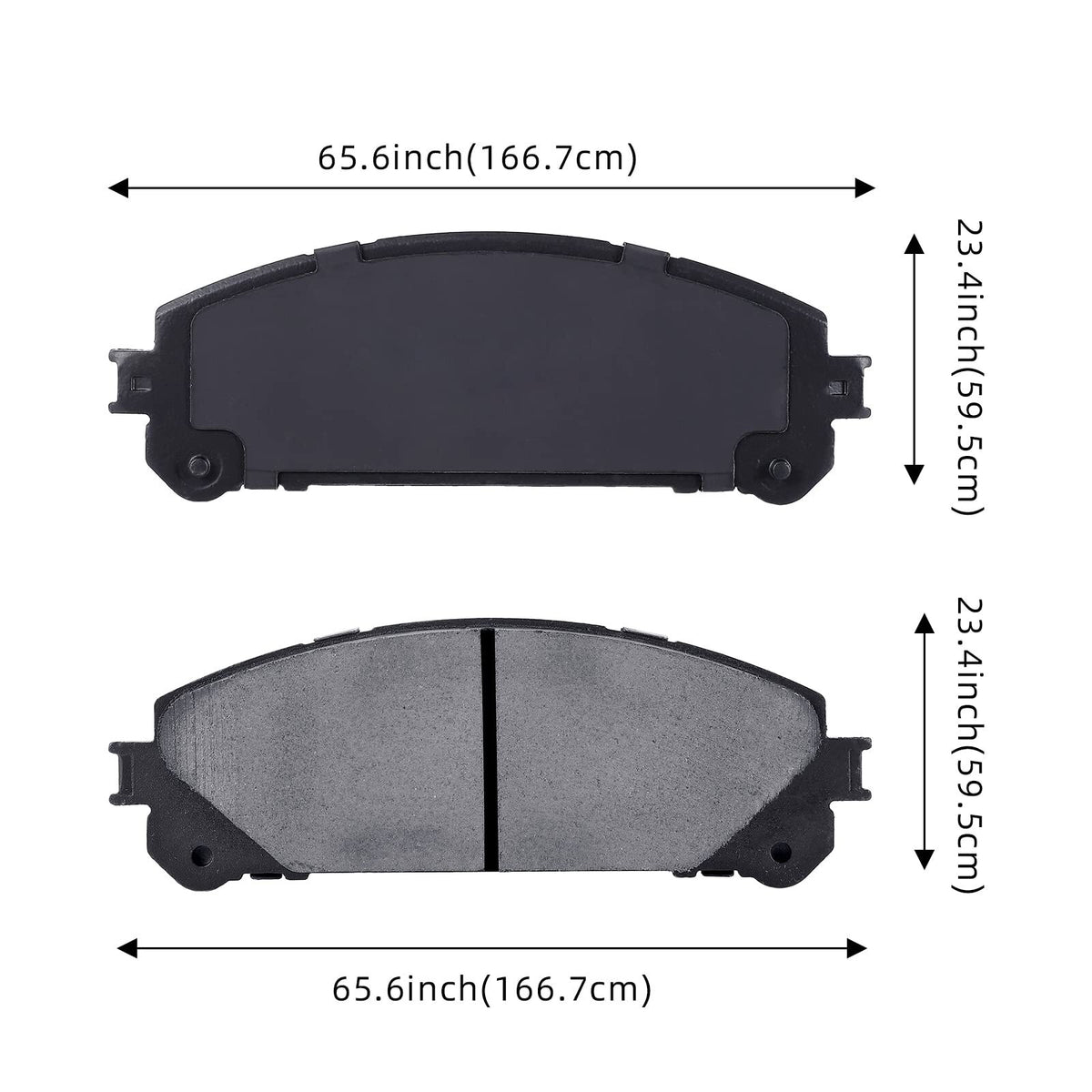 US CHEINAUTO 4Pcs Premium Ceramic Rear Disc Brake Pads Compatible With Sienna Highlander Mirai Prius