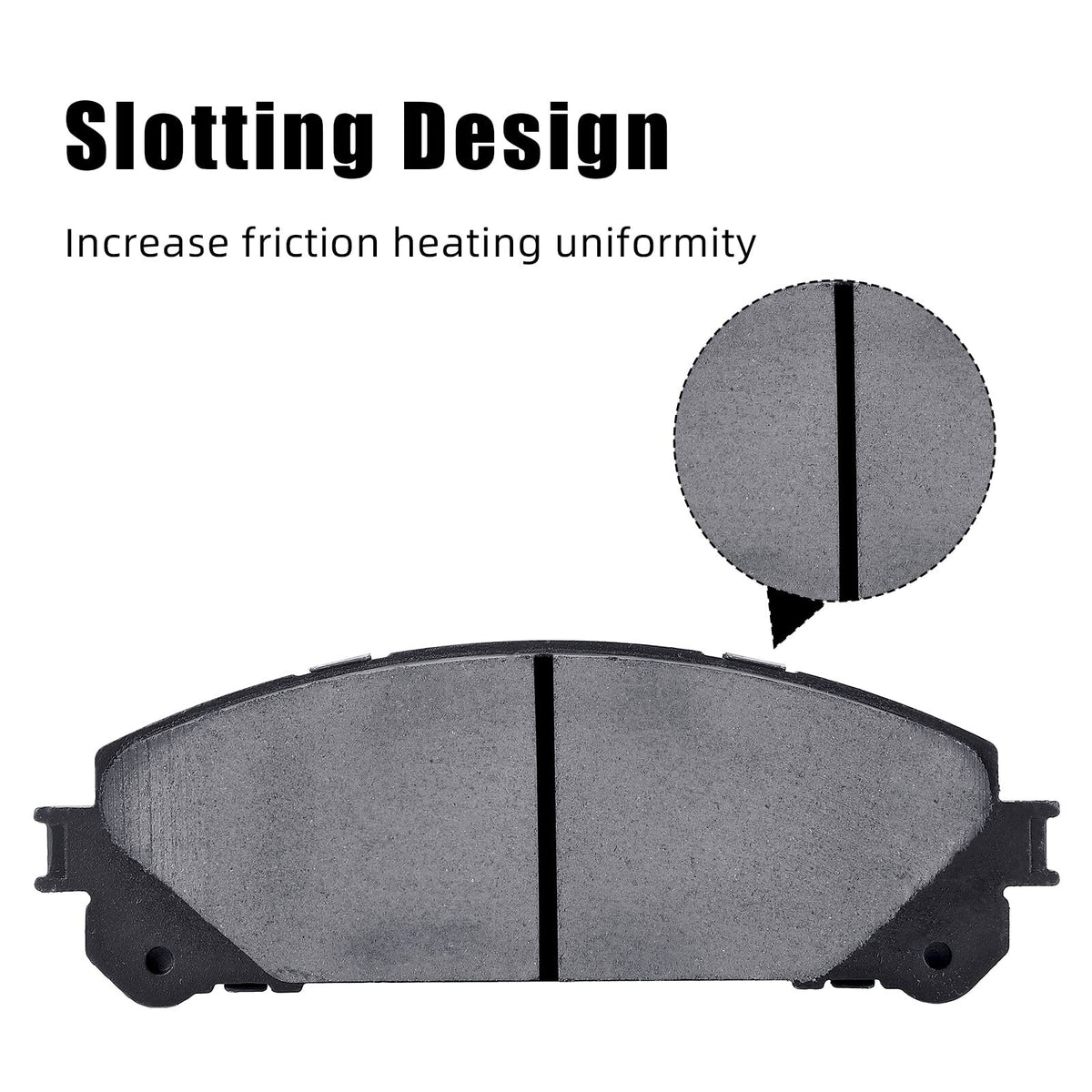 US CHEINAUTO 4Pcs Premium Ceramic Rear Disc Brake Pads Compatible With Sienna Highlander Mirai Prius