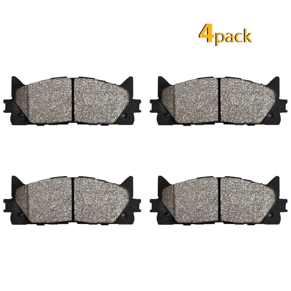 US GARVEE Rear Brake Pads 4Pcs Premium Ceramic Replacement Brake Pad Set