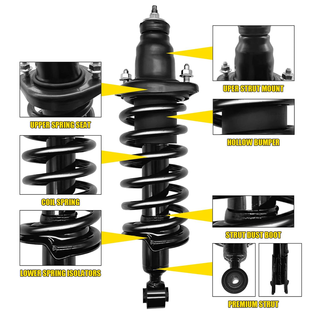 US GARVEE Front Pair Complete Strut Spring Assembly Compatible for 2001-2012 Escape  -171593 171594