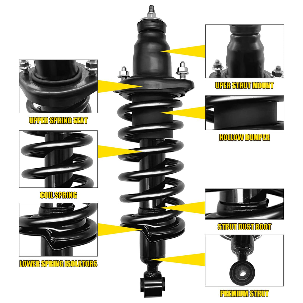 US GARVEE Front Pair Complete Strut Spring Assembly Compatible for 2006-2010 Mazda 5 2004-2013 Mazda 3