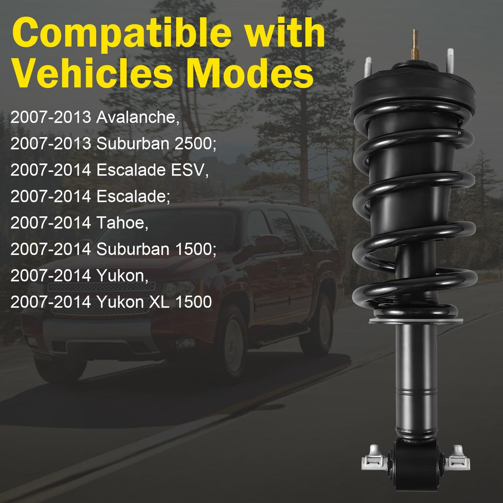 US GARVEE Rear Air Shocks Suspension Struts Compatible for Avalanche Suburban Escalade Tahoe Yukon