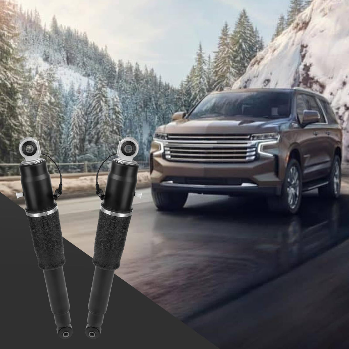 US GARVEE Rear Air Shocks Suspension Struts Compatible for 2015-2021 Yukon Suburban Escalade 84176675