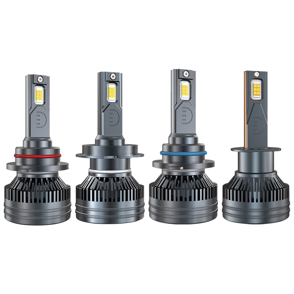 1 Pair Car LED Headlight Bulbs H1 9005 H7 H4 High-Power Liquid-Cooled Copper Tube Lamp 6000k White Light H4
