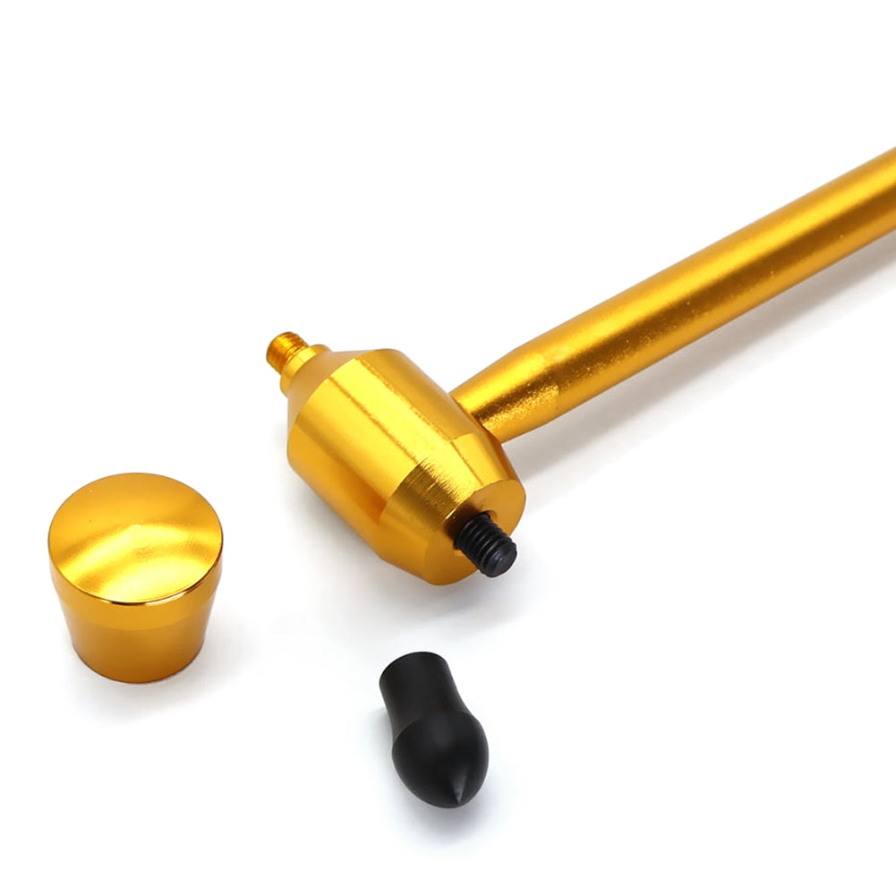 Dent Repair Kit Dent Hammer With Knock Down Head Replacement DIY Auto Body Hail Damage Repairing Tool gold