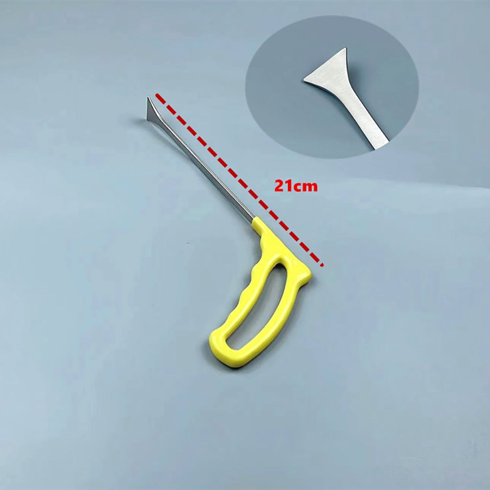 Paintless Dent Removal Tools Flat Shovel Stainless Steel Professional Auto Body Dent Repair Crow Bar Tool yellow 21cm
