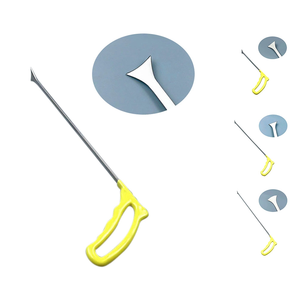 Paintless Dent Removal Tools Flat Shovel Stainless Steel Professional Auto Body Dent Repair Crow Bar Tool yellow 21cm