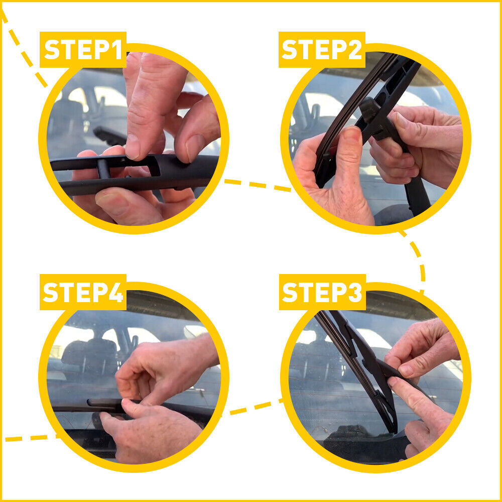 Rear Wiper Arm With Blade Compatible For Versa 2007-2012 Quest 2005-2009 Replaces 28780-EL000 28795-EL00A Back Windshield Wiper Assembly Accessories black