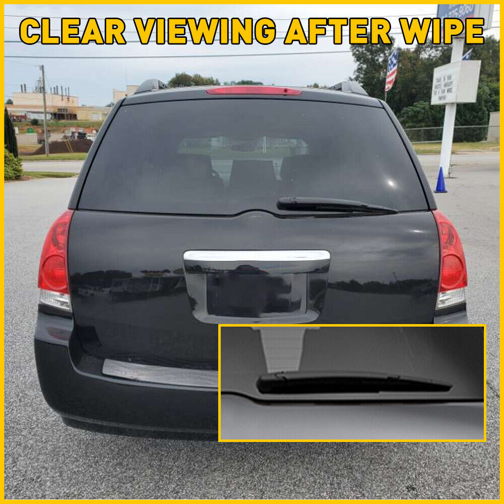 Rear Wiper Arm With Blade Compatible For Versa 2007-2012 Quest 2005-2009 Replaces 28780-EL000 28795-EL00A Back Windshield Wiper Assembly Accessories black