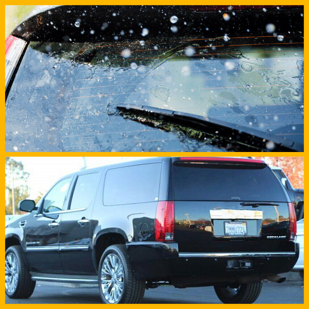Rear Wiper Arm Blade Assembly Compatible For Chevrolet 2007-2014 1500 / 2007-2013 2500 Replaces 15277756 15798935 25820122 Back Windshield Wiper Accessories black