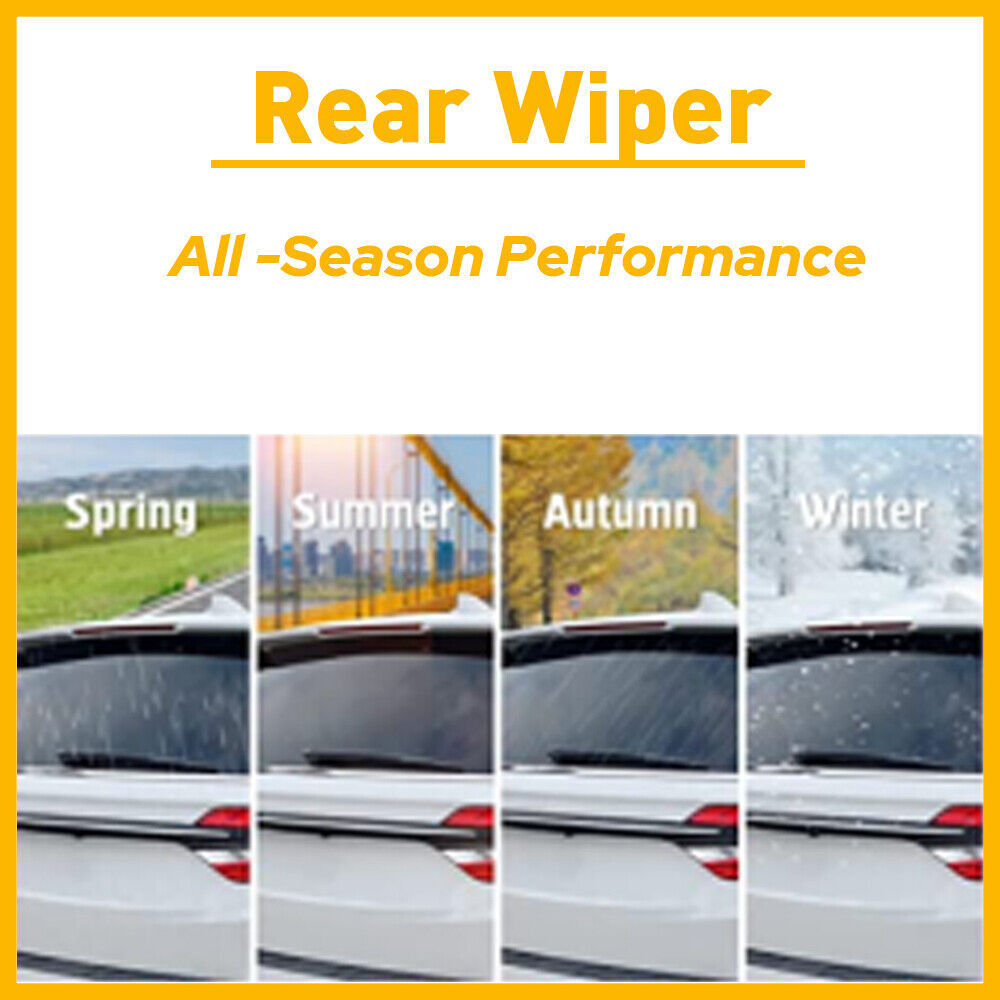 Rear Wiper Arm Blade Assembly Compatible For Chevrolet 2007-2014 1500 / 2007-2013 2500 Replaces 15277756 15798935 25820122 Back Windshield Wiper Accessories black