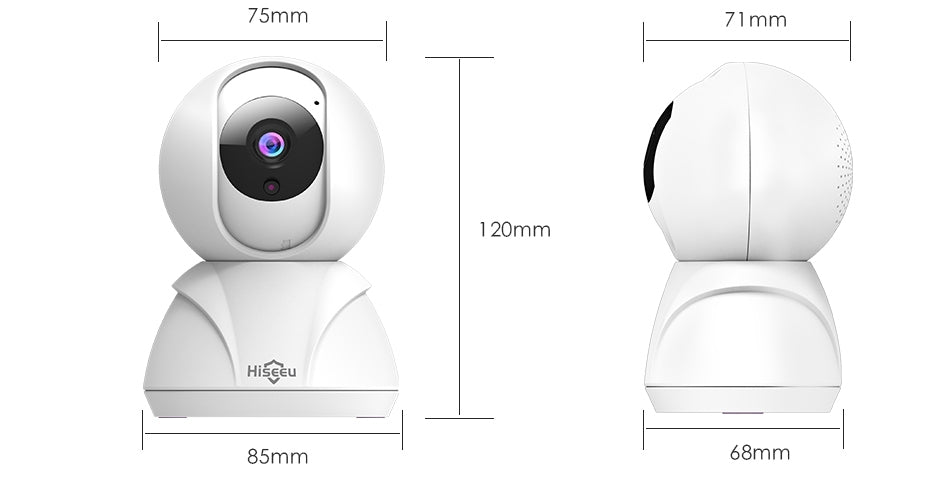 Hiseeu 720P / 1080P Home Security IP Camera Wireless Smart WiFi Camera Audio Record Baby Monitor HD Mini CCTV Camera EU plug