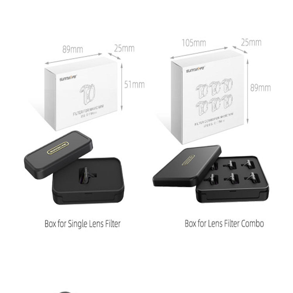 RC Drone Lens Filter Set ND CPL NDPL MCUV Kits for Mavic Mini Airplane Mini Camera Accessories Multi-layer Coating Optical Glass ND4 / PL + ND8 / PL + ND16 / PL + ND32 / PL