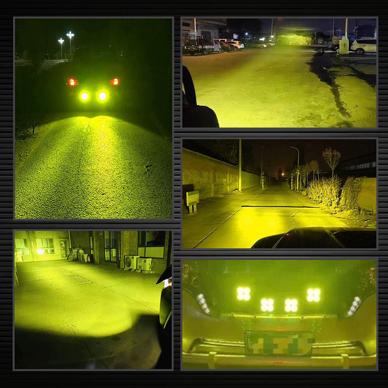 Car Motorcycle 3 Inch 40w Led Waterproof Working Light Spotlight Off-road Atv Driving Light Headlight Spot Light For Trucks Cars Yellow light