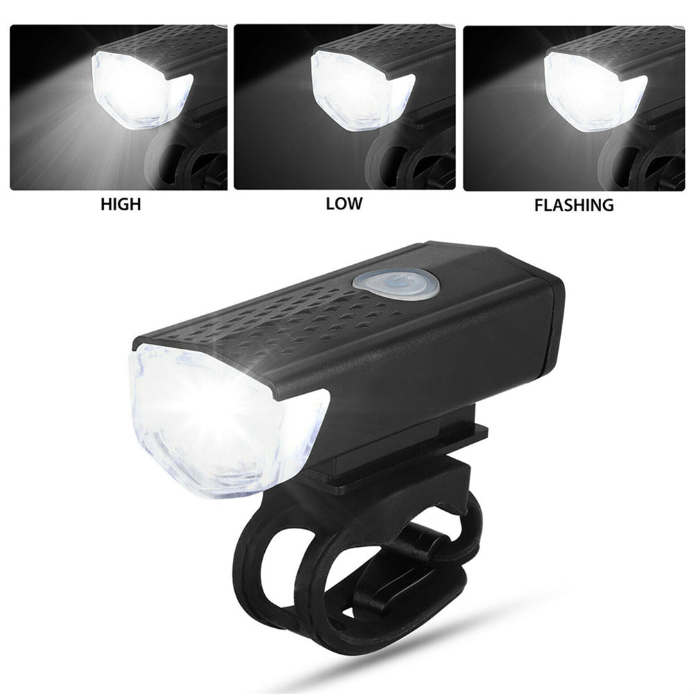 Bike Bicycle Lights USB LED Rechargeable Set Mtb Road Bike Front Rear Headlights Lamp Cycling Accessories white headlights+taillights