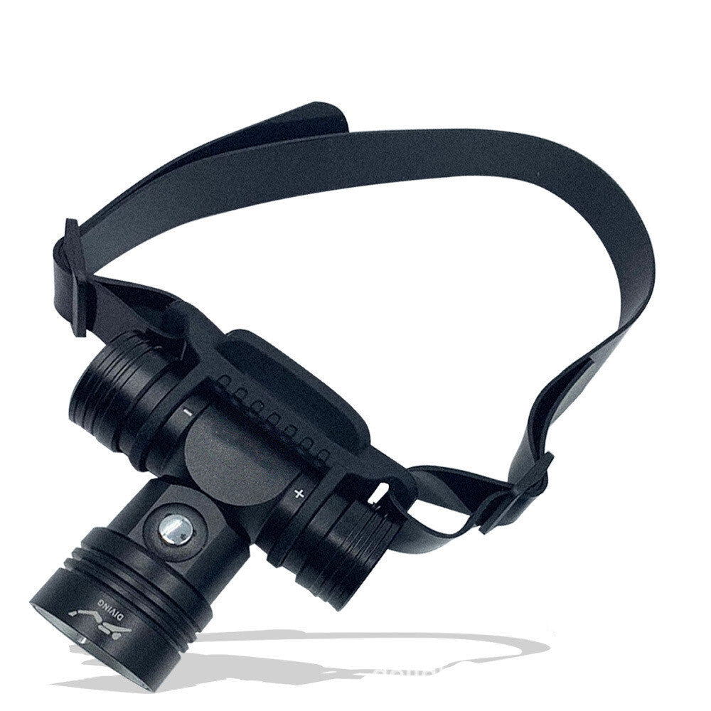 Diving Headlamp 20-40 Meters Waterproof Underwater Headlight L2 Led Head Flashlight L2 single head light-white light (standard belt)