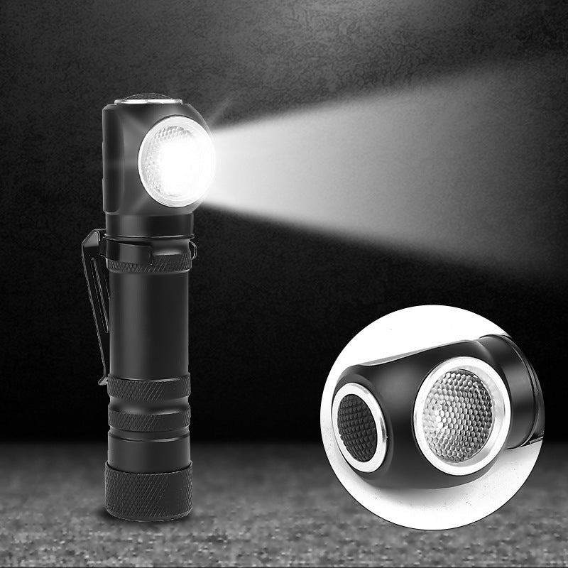 XHP50 LED Flashlight Magnetic Charging P50 Headlight Torch Built-in Battery Multi-purpose Lighting black