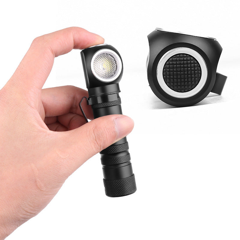 XHP50 LED Flashlight Magnetic Charging P50 Headlight Torch Built-in Battery Multi-purpose Lighting black