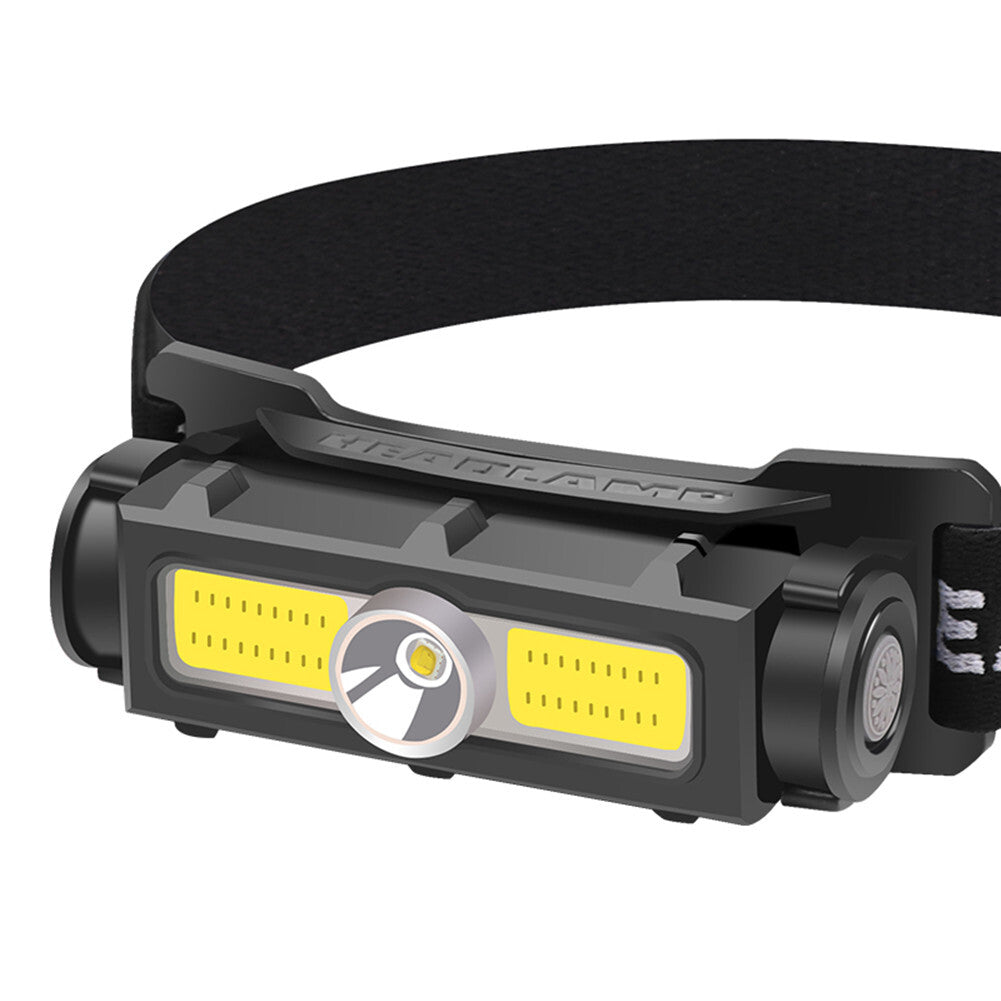 7-levels Recharging Headlight Headlamp For Outdoor Sports Camping Fishing Black