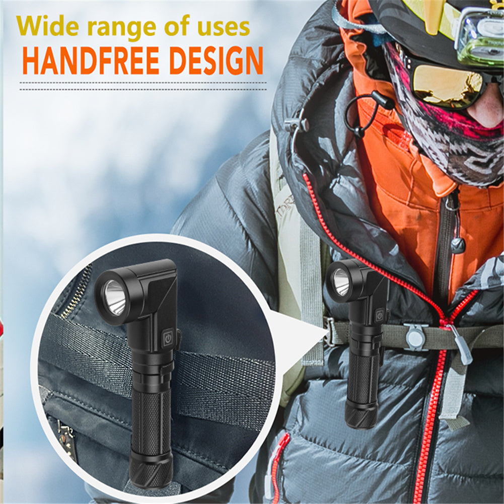 Flashlight XPG Fixed Focus Flashlight Multi-function Strong Light Reflective Headlight For Outdoor Camping W303+USB cable(no battery)