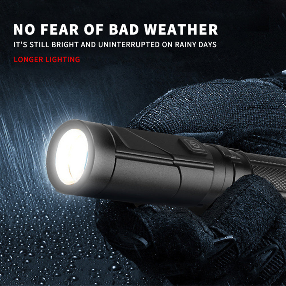 Flashlight XPG Fixed Focus Flashlight Multi-function Strong Light Reflective Headlight For Outdoor Camping W303+USB cable(no battery)