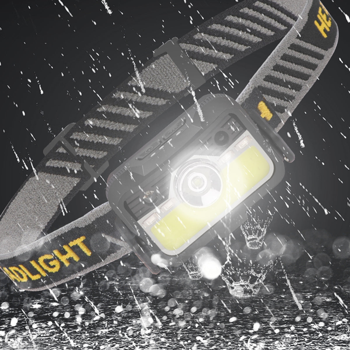 Led Headlight 180 Degree 6 Mode Type C Usb Charging Head-mounted Flashlight