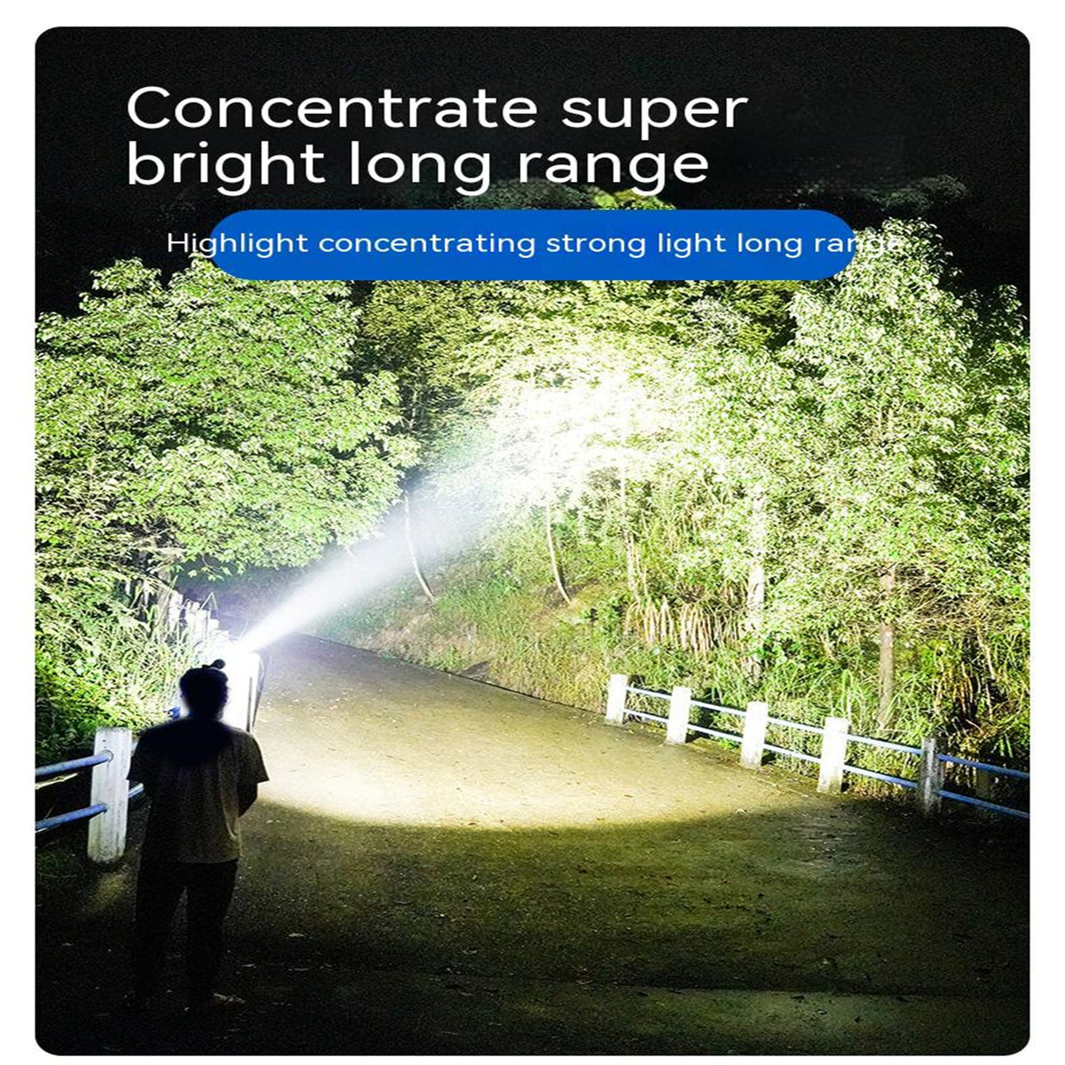 Led Headlight High-brightness Smart Sensor Outdoor Camping Head-mounted Flashlight Torch Black