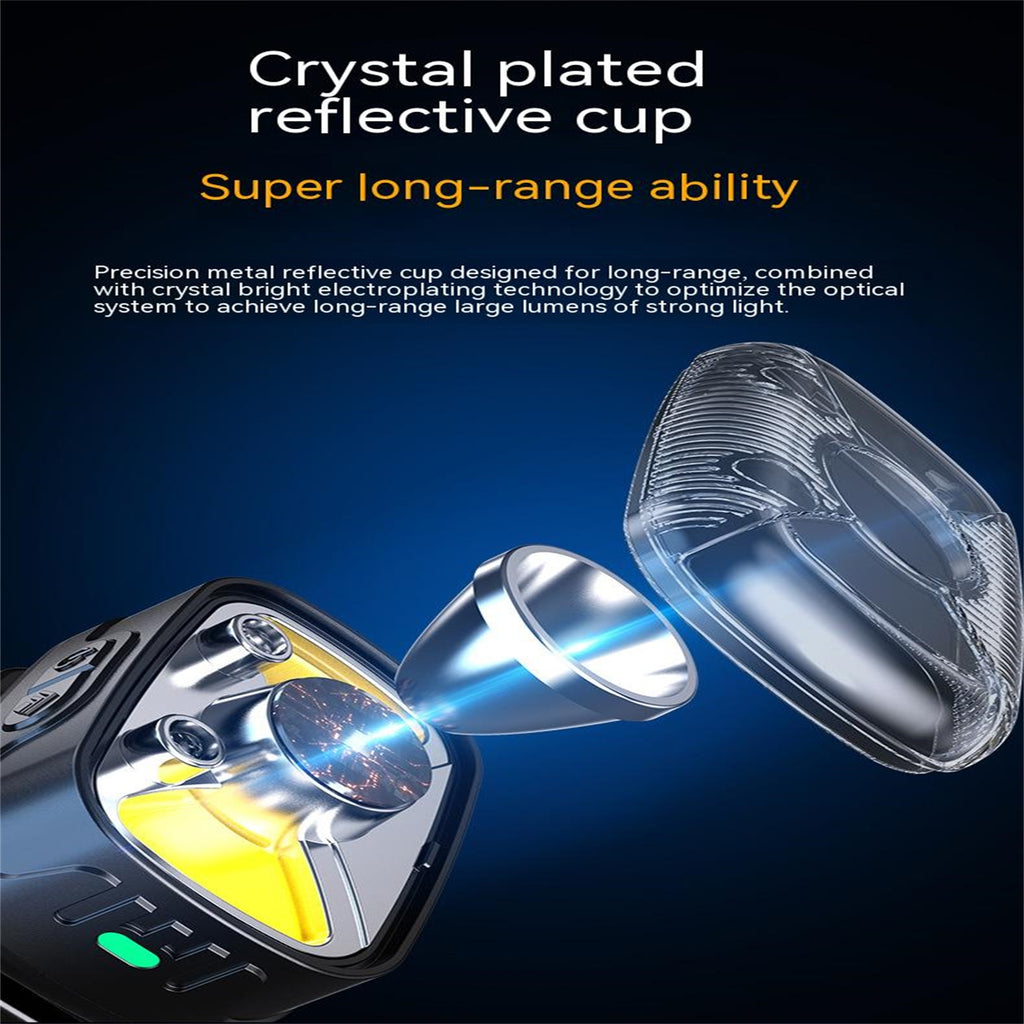 Led Headlight High-brightness Smart Sensor Outdoor Camping Head-mounted Flashlight Torch Black