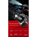 Led Headlight Telescopic Zoom High Brightness Cob Strong Light Outdoor Night Fishing Camping Light Black