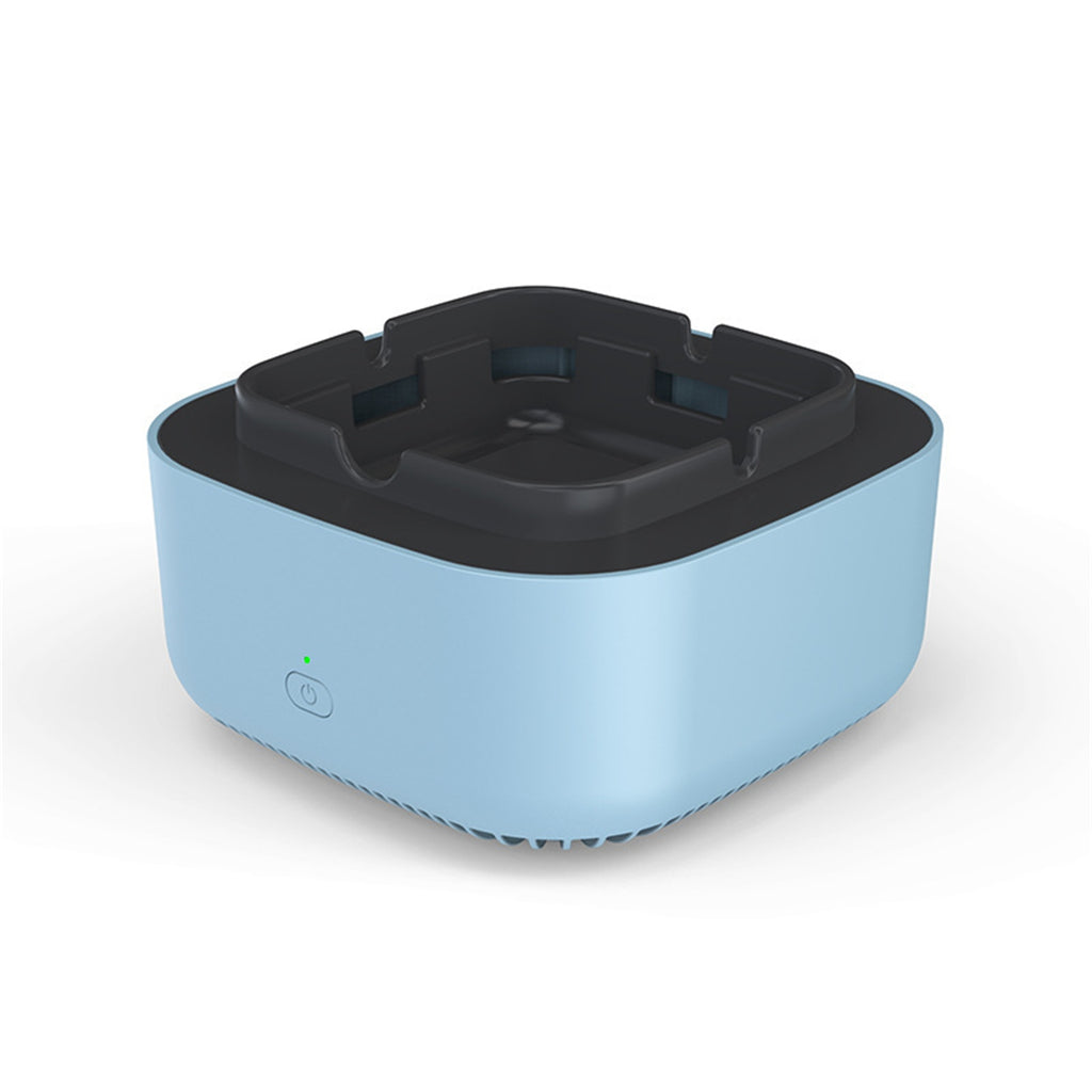 3v Negativeion Ashtray Silent Auto Power-off Air Purifier Filter Harmful Substances Reduce Second-hand Smoke grey